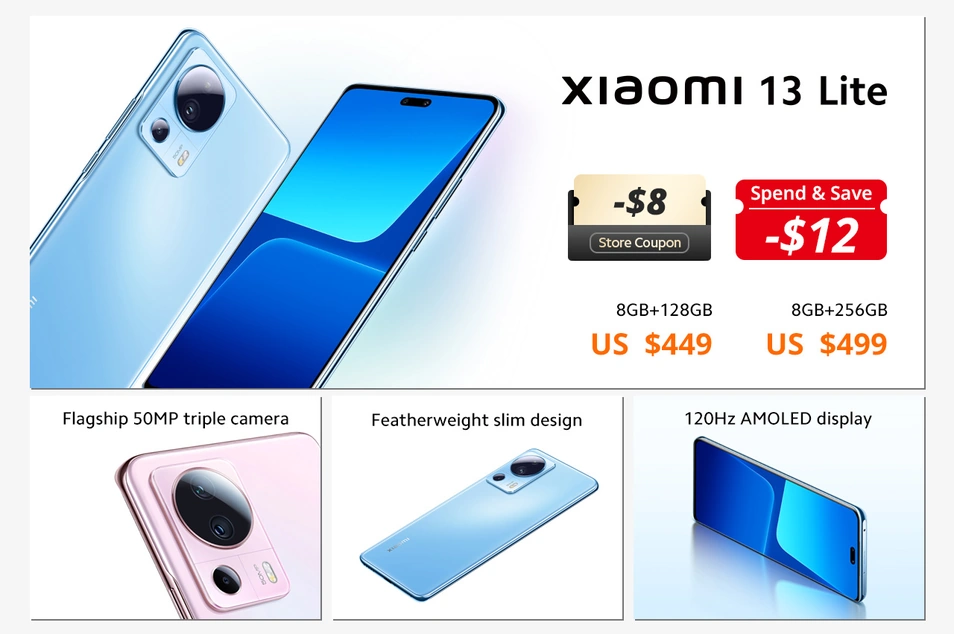Распродажа смартфонов Xiaomi 13 Lite со скидкой