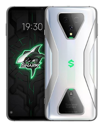 Телефон Xiaomi Black Shark 3 в серебристом (Star Silver) корпусе