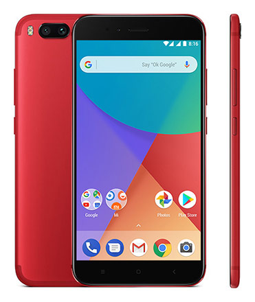 Телефон Xiaomi Mi A1 в красном (Red) корпусе