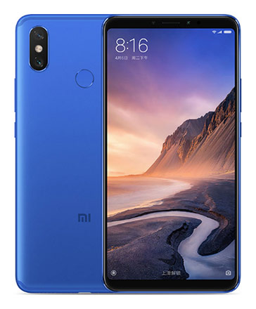 Телефон Xiaomi Mi Max 3 в голубом (Blue) корпусе