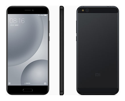 Телефон Xiaomi Mi 5C в чёрном (Black) корпусе