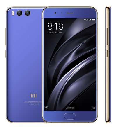 Телефон Xiaomi Mi 6 в синем (Blue) корпусе