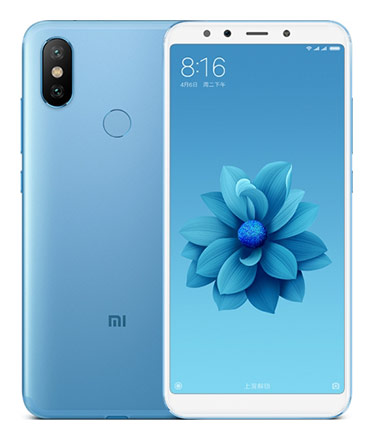 Телефон Xiaomi Mi 6X в голубом (Blue) корпусе
