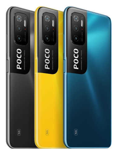 Телефон POCO M3 Pro 5G в синем (Cool Blue) корпусе