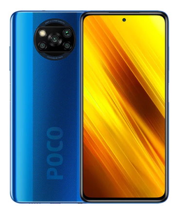 Смартфон POCO X3 NFC в синем (Cobalt Blue) корпусе