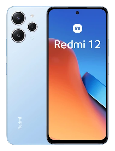 Смартфон Xiaomi Redmi 12 в синем (Sky Blue) корпусе