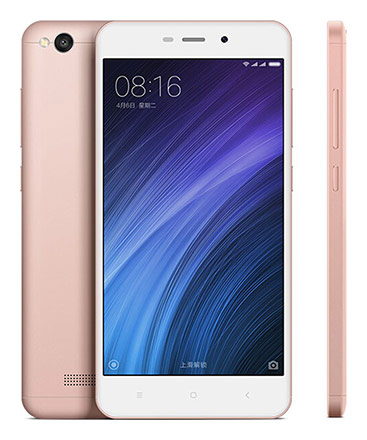 Телефон Xiaomi Redmi 4A в золотисто-розовом (Rose Gold) корпусе