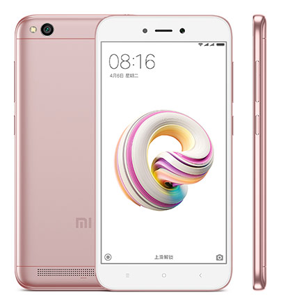 Телефон Xiaomi Redmi 5A в розовом (Rose) корпусе