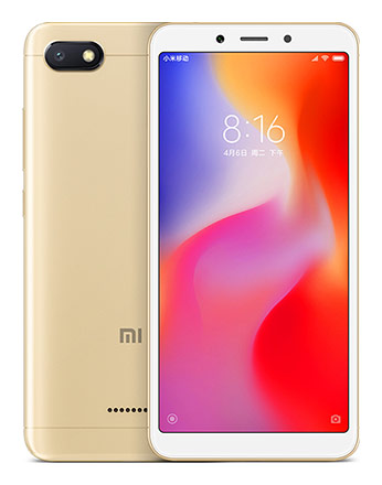 Телефон Xiaomi Redmi 6A в золотом (Gold) корпусе