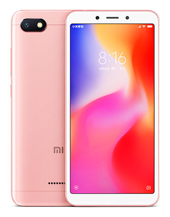 Телефон Xiaomi Redmi 6A в розовом (Rose) корпусе