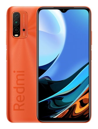 Телефон Xiaomi Redmi 9T в оранжевом (Sunrise Orange) корпусе