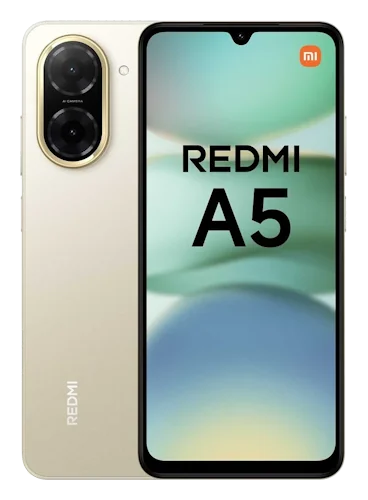 Смартфон Xiaomi Redmi A5 в золотистом (Sandy Gold) корпусе