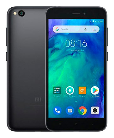 Телефон Xiaomi Redmi Go в чёрном (Black) корпусе