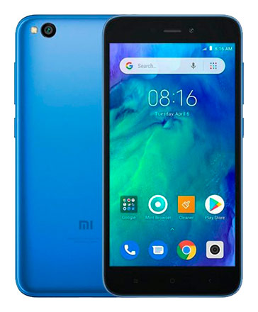 Телефон Xiaomi Redmi Go в голубом (Blue) корпусе