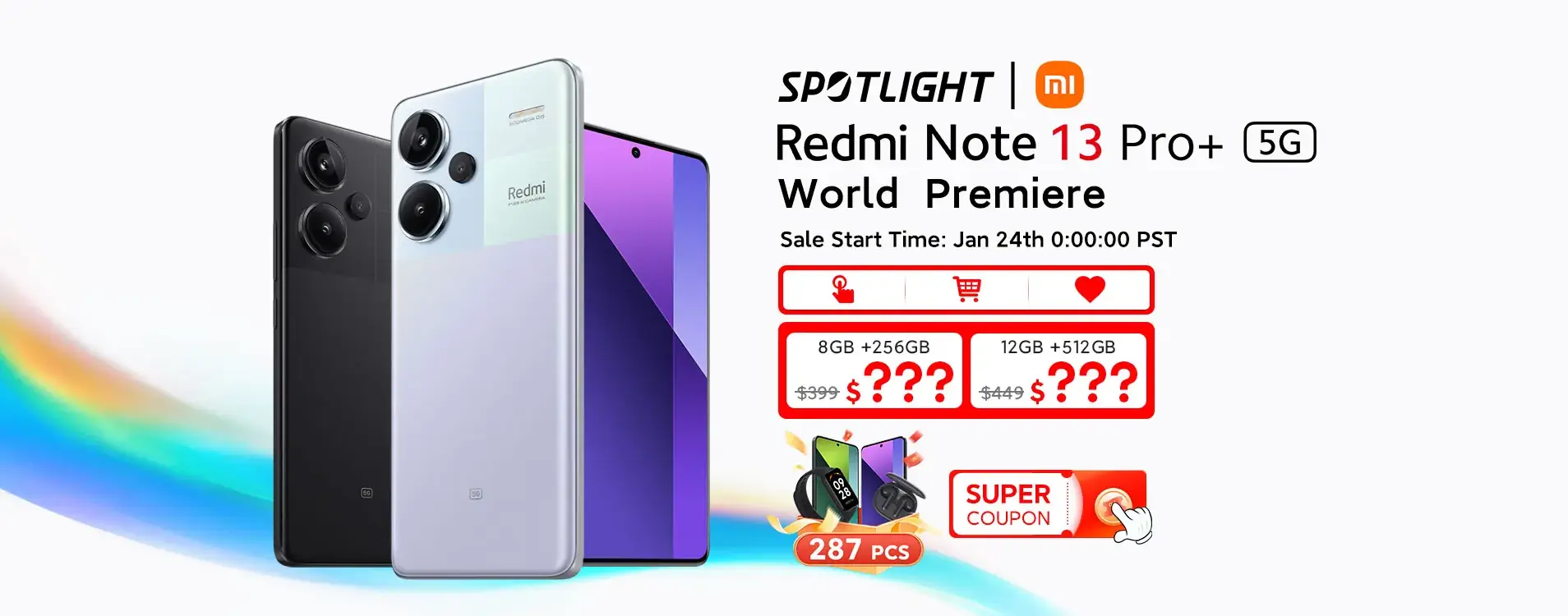 Распродажа смартфонов Xiaomi Redmi Note 13 Pro+ 5G со скидкой