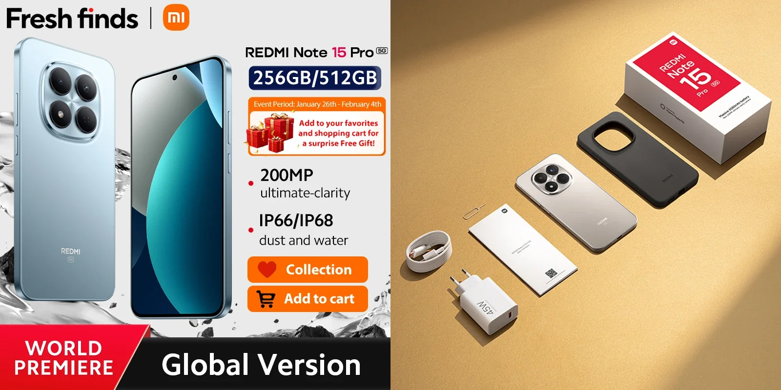 Распродажа смартфонов Xiaomi Redmi Note 15 Pro 5G со скидкой