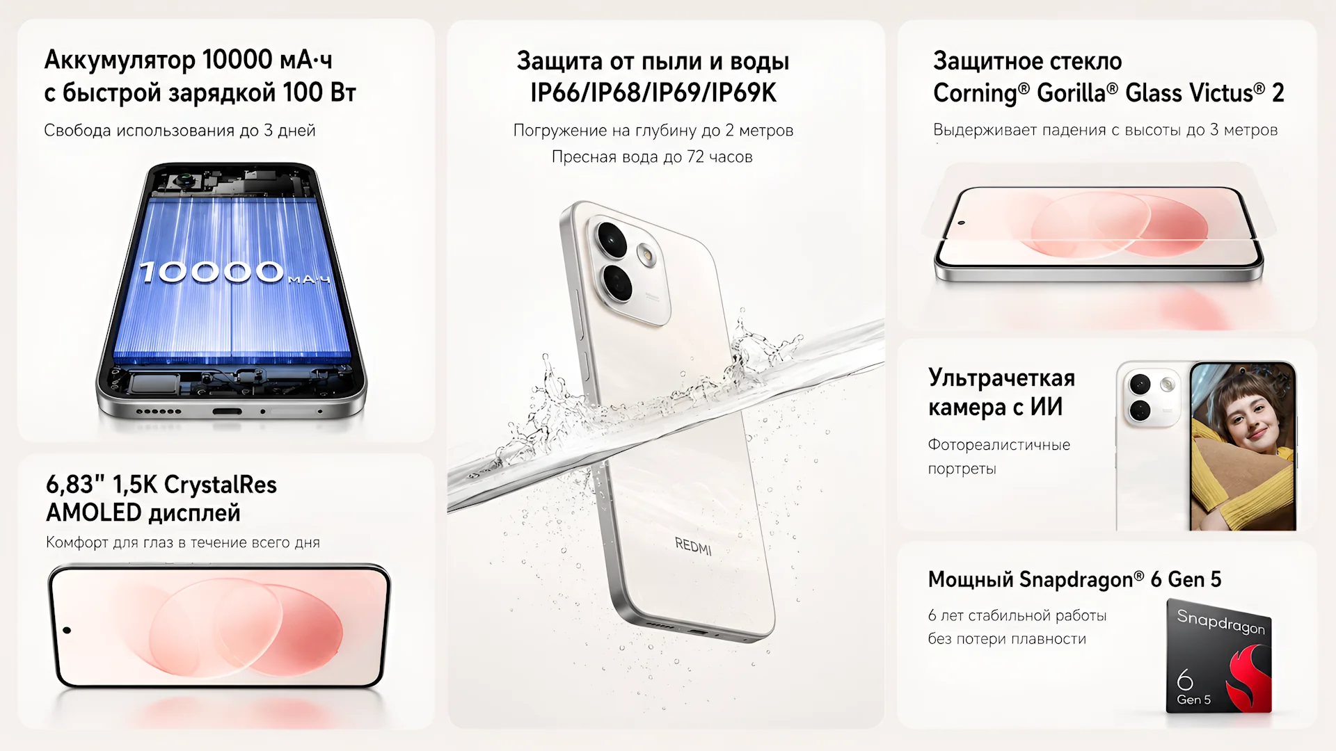 Характеристики смартфона Xiaomi Redmi Note 17 Pro Max 5G