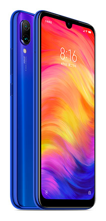 Телефон Xiaomi Redmi Note 7 в голубом (Dream Blue) корпусе