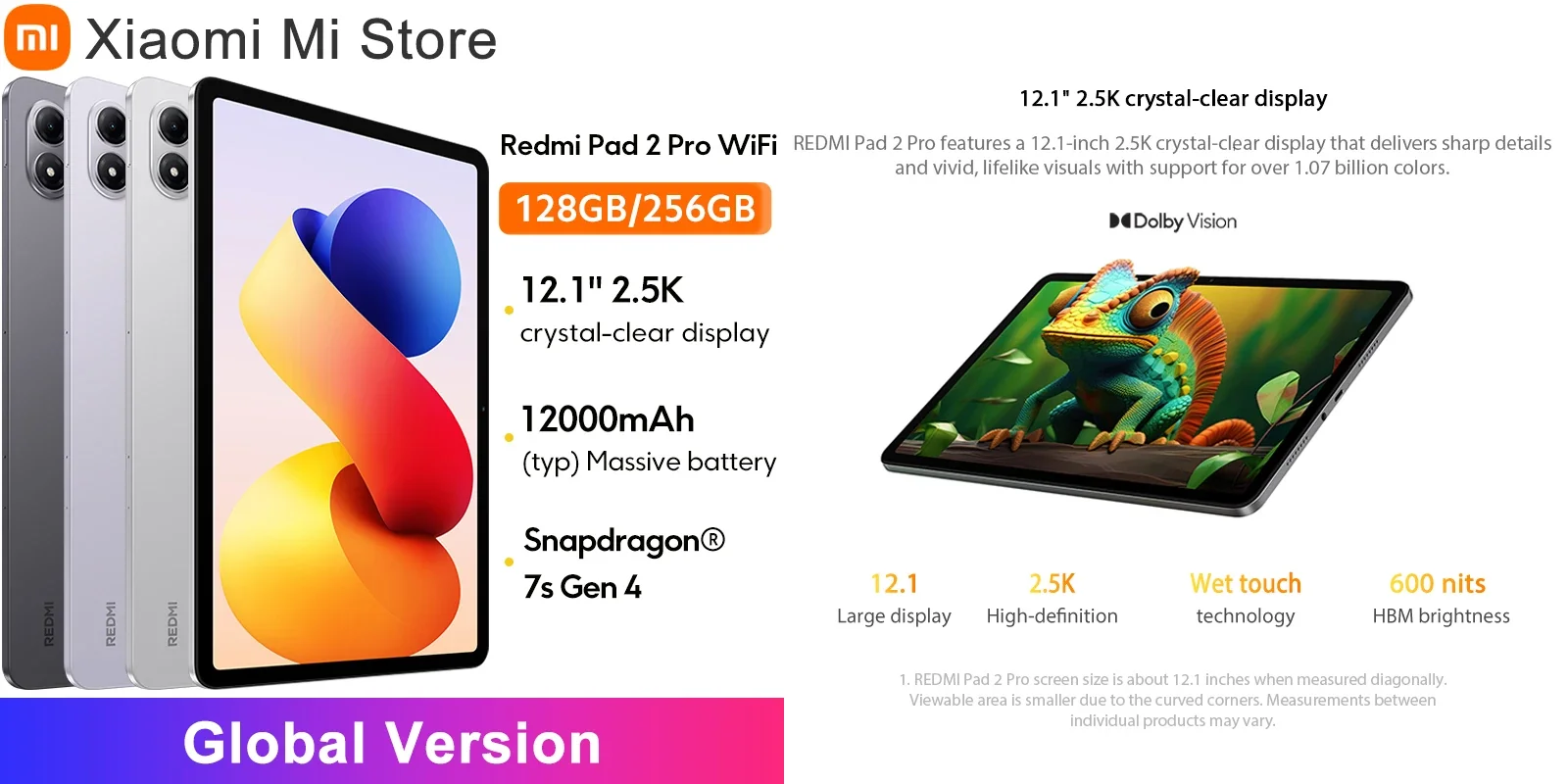 Распродажа планшетов Xiaomi Redmi Pad 2 Pro со скидкой