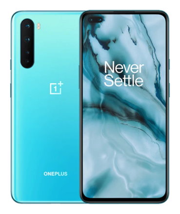 Телефон OnePlus Nord в синем (Blue Marble) корпусе