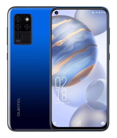 Телефон Oukitel C21 в синем (Ocean Blue) корпусе