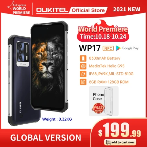 Распродажа смартфонов Oukitel WP17 на AliExpress со скидкой