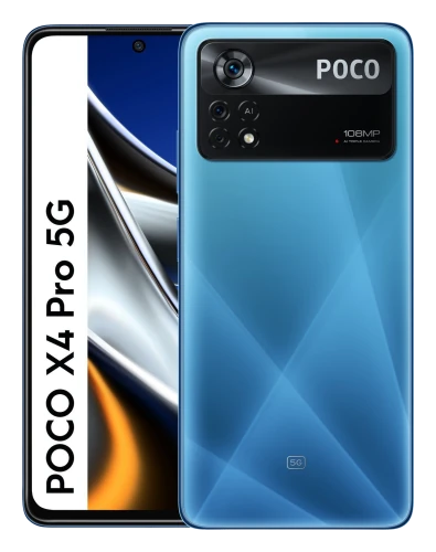 Смартфон POCO X4 Pro 5G в синем (Laser Blue) корпусе
