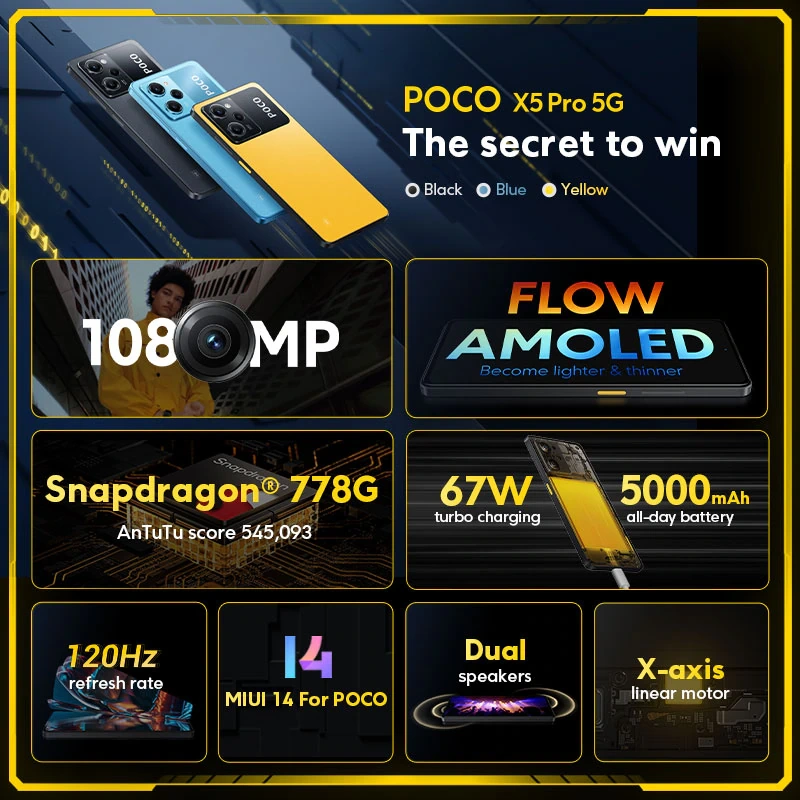 Характеристики смартфона POCO X5 Pro 5G