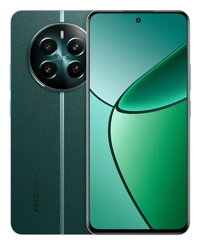 Смартфон Realme 12+ в зелёном (Pioneer Green) корпусе