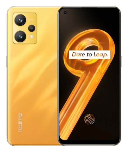 Смартфон Realme 9 в золотом (Sunburst Gold) корпусе