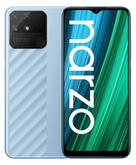 Смартфон Realme Narzo 50A в синем (Oxygen Blue) корпусе