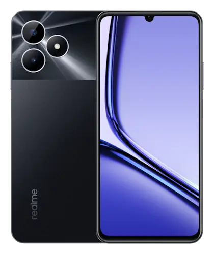 Смартфон Realme Note 50 в чёрном (Midnight Black) корпусе