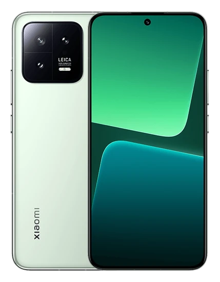Смартфон Xiaomi 13 в зелёном (Flora Green) корпусе