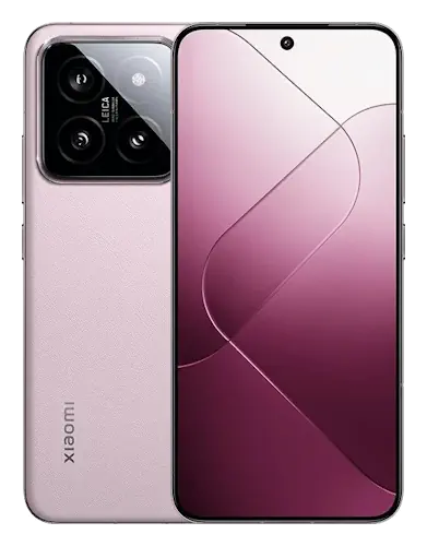 Смартфон Xiaomi 14 в розовом (Snow Mountain Pink) корпусе